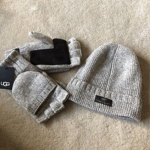 Ugg hat and glove set